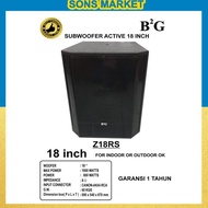 Speaker 18 Inch Subwoofer Aktif B2G Z18Rs 18Inch 18In Original