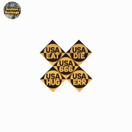 Sticker decade USA 666 pop art graffiti sticker