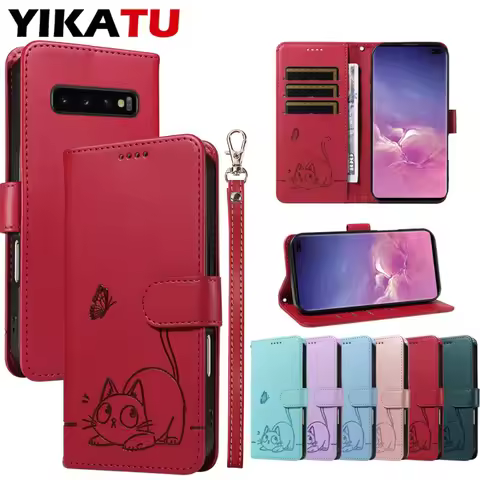 Wallet Leather Case For Samsung Galaxy S10E S10 S9 S8 Plus S7 Edge Xcover7 5G Note 20 Ultra 10 Lite 