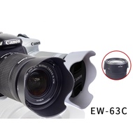 READY STOCK BIZOE Camera EW-63C Hood For Canon 18-55 STM Lens Accessories EOS 700D 750D 760D 800D 100D 200D SLR 58mm Black and White Reversible Buckle