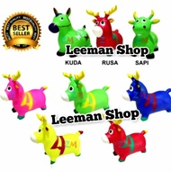 JUMPING ANIMAL MUSIC - RIDING TOY HORSE - RUBBER HORSE