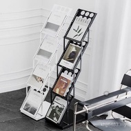 A a4a3 Rack Data Aluminum Alloy Folding Iron Rack Silk Flower Other Newspaper Rack HPSL