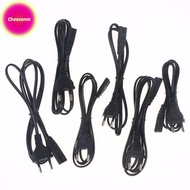 Cheesenm 1/3/5Pcs 2 Prong Extension Cord EU Power Cable C7 Figure 8 Euro Power Cord For TV Monitor P