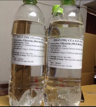Glycerin thực vật Glycerol _ 2 chai 1 kg - (995% - 999%) Dung môi Propylene Glycol