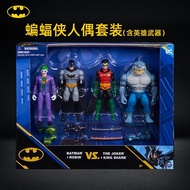 Batman ของเล่นโมเดลที่เคลื่อนไหวได้ขนาด 4 นิ้วสำหรับผู้หญิง DC Batman Riddler Nightwing Joker ของเล่