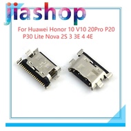 5-50pcs Micro USB Type C Connector jack Dock Charging port Socket For Huawei Honor 10 V10 20Pro P20 