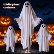 White Ghost Costume Casper Ghost Halloween Costume Cosplay Fancy Cape White Scary Halloween Costumes