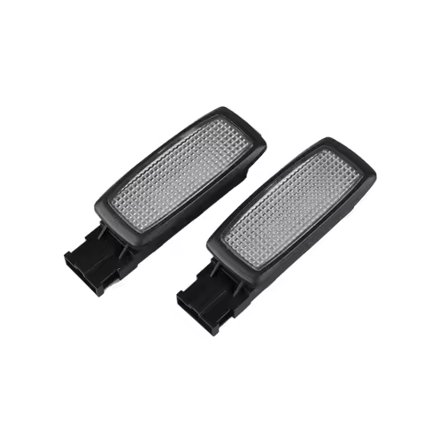 2Pcs Black Led Sun Visor Reading Light Dome Makeup Mirror Lights For VW Passat B7 Tiguan Superb Thar