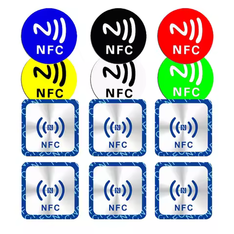 6Pcs NFC Tag Ntag213 Ntag215 Ntag216 Sticker Badge 213 13.56Mhz Universele Label Rfid Token Patrol U