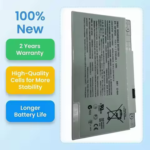 New VGP-BPS33 11.4V 43Wh 3760mah Laptop Battery For SONY VAIO SVT-14 SVT-15 T14 T15 BPS33 SVT1511M1E