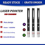 🔥 Laser pointer USB rechargeable laser pointer powerful teaching pointer laser cat and dog high brig