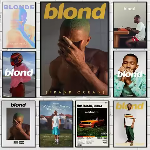 Singer Franke-Ocean Blonde Music Hip Hop Rapper Aesthetic Canvas Painting Posters and Prints Wall Ar