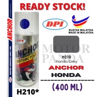 ANCHOR MOTORCYCLE SERIES H210* H210 400ML CAN SPRAY PAINT CAT SPRAY TIN HONDA GREY 100% ORIGINAL GBO