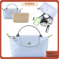 YUJINX Insert Bag, Portable Felt Linner Bag, Durable Travel Multi-Pocket Storage Bags Bag Organizer Longchamp Mini Bag