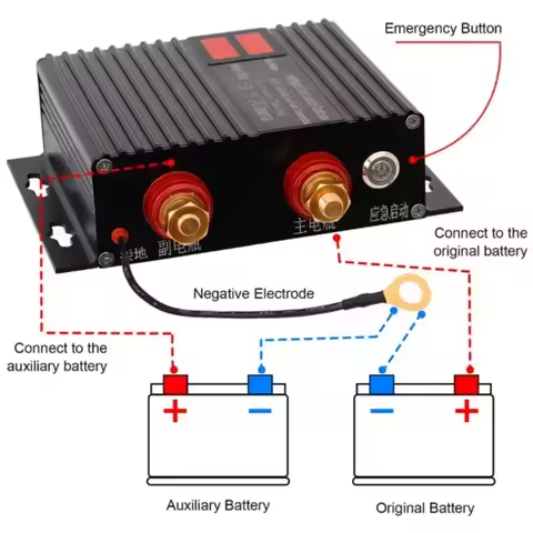 150 Amp Dual Battery Smart Isolator Universal 12V/24V Voltage Sensitive Relay for ATV, UTV, RV, Truc