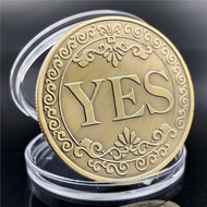 New Style Decision-making Coin Lucky Coin Double-Sided YES Decision-making Coin Gold Coin NO Coin Pr