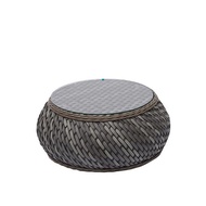 BUNISE Outdoor Rattan Sofa Set P3403 - โซฟา & โต๊ะทรงกลม สไตล์สแกนดิเนเวียนมินิมอล กันแดดกันฝน เหมาะ