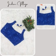 Crop top Saree India Chiffon Blouse/ Full Piyatte