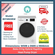 Beko 9Kg Heat Pump Dryer (B5T4923RW) – 5✓✓✓✓✓ + FREE Stacking Unit