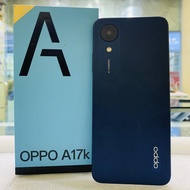 Oppo A17k ram 3/64 second lengkap fullset original