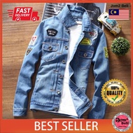 READY STOCK 🇲🇾 Men Fashion Slim Denim Jacket Jeans Coat jaket seluar jeans lelaki