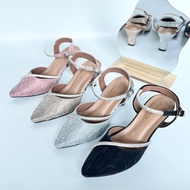 FSA - Grena women's 5cm glitter mules heels FF03