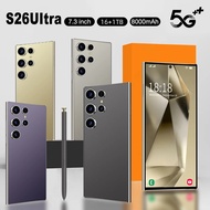 2025 Novo S26 Ultra Cellular Smartphone 5G Dual SIM Android 14 Cell Phone Snapdragon 8 Gen 3 Smart P