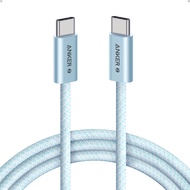 Anker Zolo PD 240W USB C to USB C Cable Braided and Dirt-Free Type C Fast Charging Cable Slim Connec