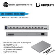 Ubiquiti Unifi Switch Enterprise 24 PoE (400W) | 24 Port Managed Layer 3 Multi Gigabit PoE Switch(US