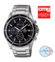 Casio สายเหล็ก หน้าจอดำ CASIO Edifice EFR-526D-1A นาฬิกา Chronograph watch (โครโนกราฟ)อุปกรณ์ครบทุกอย่างพร้อมใบรับประกัน CMG ประหนึ่งซื้อจากห้าง
