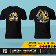 Young Operator T-Shirt Excavator Vol 1.4 Can Be Customized | Cotton Combed 30s