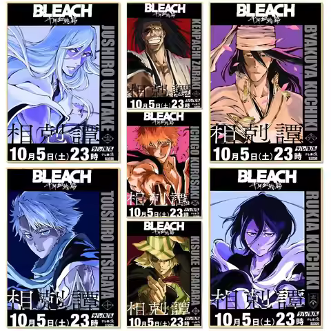 bleach anime shonen B-BLEACH Poster Living Room Bedroom Decorative Print Unframed Decor