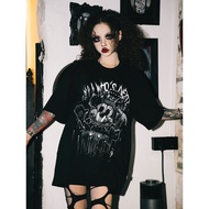 Pure Cotton Alx Dark Destruction Cartoon Mouse Short-Sleeved T-Shirt