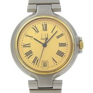 Dunhill Millennium 男錶，不鏽鋼鍍金石英機芯，模擬顯示，金色錶盤 [二手]