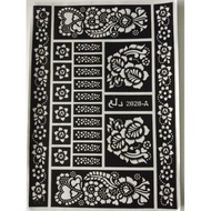 STICKER INAI PELBAGAI CORAK(HENNA STICKER/HENNA STENCIL/HENNA TATOO)