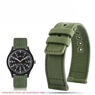 For Timex T49905 Seiko Hamilton Tissot IWC CITIZEN Canvas Strap Quick Release Watchband Army Green Blue Men Wrist Band 20Mm 22Mm