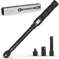 3/8" Drive Click Torque Wrench Set | 10-60 Nm (7.37-44.25 ft-lb) | ±2.5% High Accuracy Precision | 7