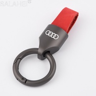 Fashion Car Leather Keychains Metal Key Chains Rings For Audi A1 A2 A3 A4 A5 A6 A7 A8 Q2 Q3 Q4 Q5 Q7