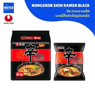 นงชิม ชินรามยอน แบล็ค บะหมี่กึ่งสำเร็จรูป รสเผ็ด [1 Pack 4 Price 134 G/Price] NONGSHIM SHIN RAMEN BL