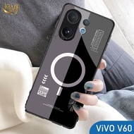 Glossy Glass Softcase for Vivo V60 2025 - Casing Vivo Vivo V60 2025hp - Protective Case hp - K128