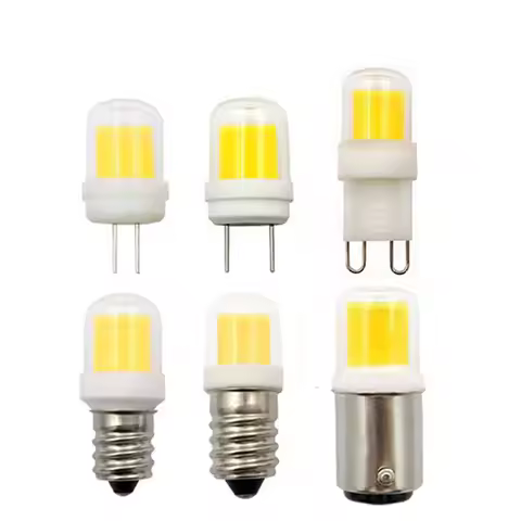 1PCS DIMMABLE BA15D G9 E11 E14 LED Light Bulb 5W AC 12V 110V 220V COB 1511 LED Lamp for Chandelier S