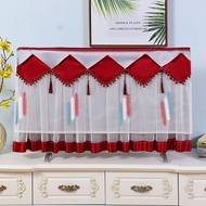 High-end lace fabric tv cover 32 inch 42 inch LCD monitor cover 45 inch home decoration dustproof 50