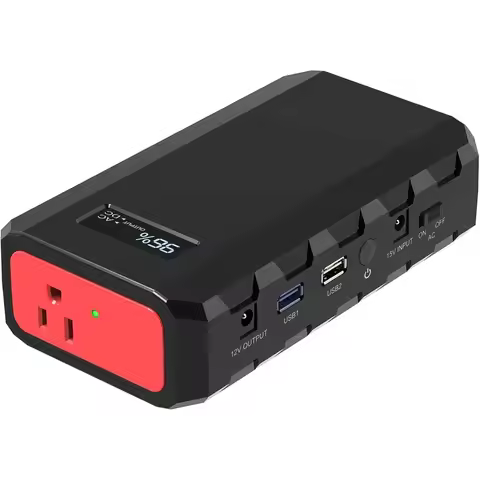 24000mAh Portable Power Bank with AC Outlet, 88.8Wh Laptop Charger, Outdoor Emergency Power Station