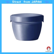 【Dishwasher Safe】Asvel Insulated Lunch Box Lunch Jar Cafe Donburi 620ml (1.5 servings of rice) Navy 