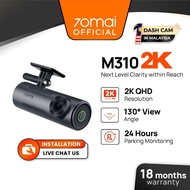 [New Launch] 70mai M310 Car Recorder 2K QHD Resolution | Night Vision | Voice & Apps Control