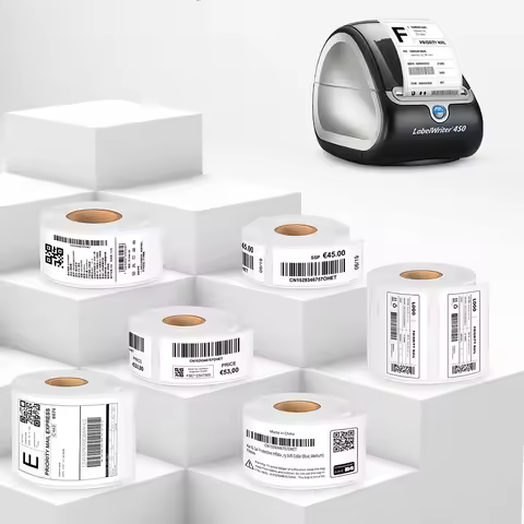 Multi Size Label Sticker Compatible Dymo LW Label Labelwriter Paper Label Thermal Paper 99014 99012 