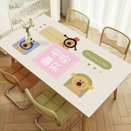 pvc防水桌垫PVC waterproof table mat茶几桌垫桌布加厚布餐桌垫免洗防水防油防烫饭桌子保护垫裁剪amj050634.my  5.26