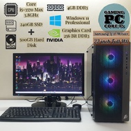 🇲🇾Gaming PC Desktop Core i5 / Nvidia Graphics 256bit / Samsung 22" Full HD / 240GB SSD+500GB HDD / W