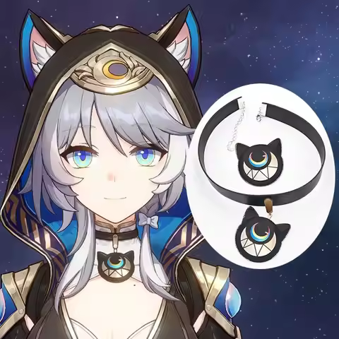 Game Honkai Star Rail Cipher Cosplay Acc Choker Necklace Metal Flying Coin Memorial Badge Halloween 
