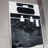 [SG SELLER] 3d ghost camouflage stickers for motorcycle slim iu. Seller store pickup equal to Free normal mailing